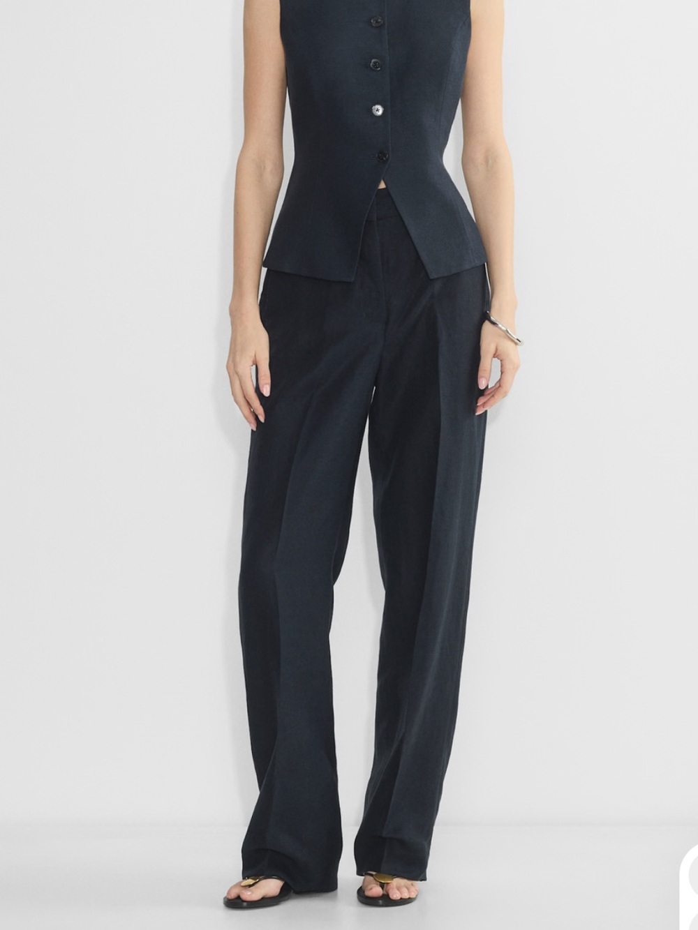 The Limitless Pant™ CruiseLinen™ - Women's Black Wide-Leg Pants Aritzia